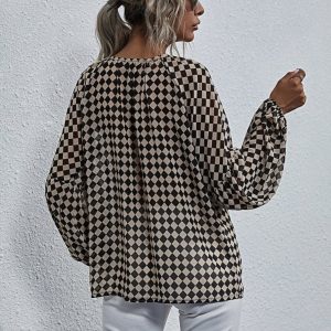 Blusa Xadrez Manga Lanterna