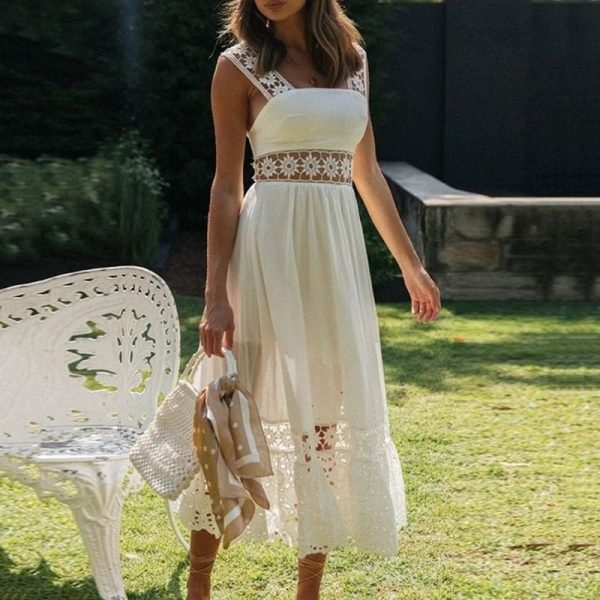 Vestido Midi Boho White